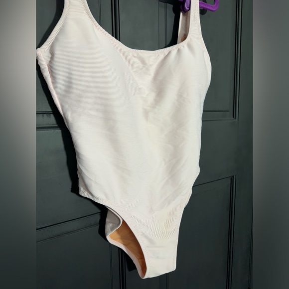 J. Crew one piece bathing suit light pink ripple - Picture 2 of 7